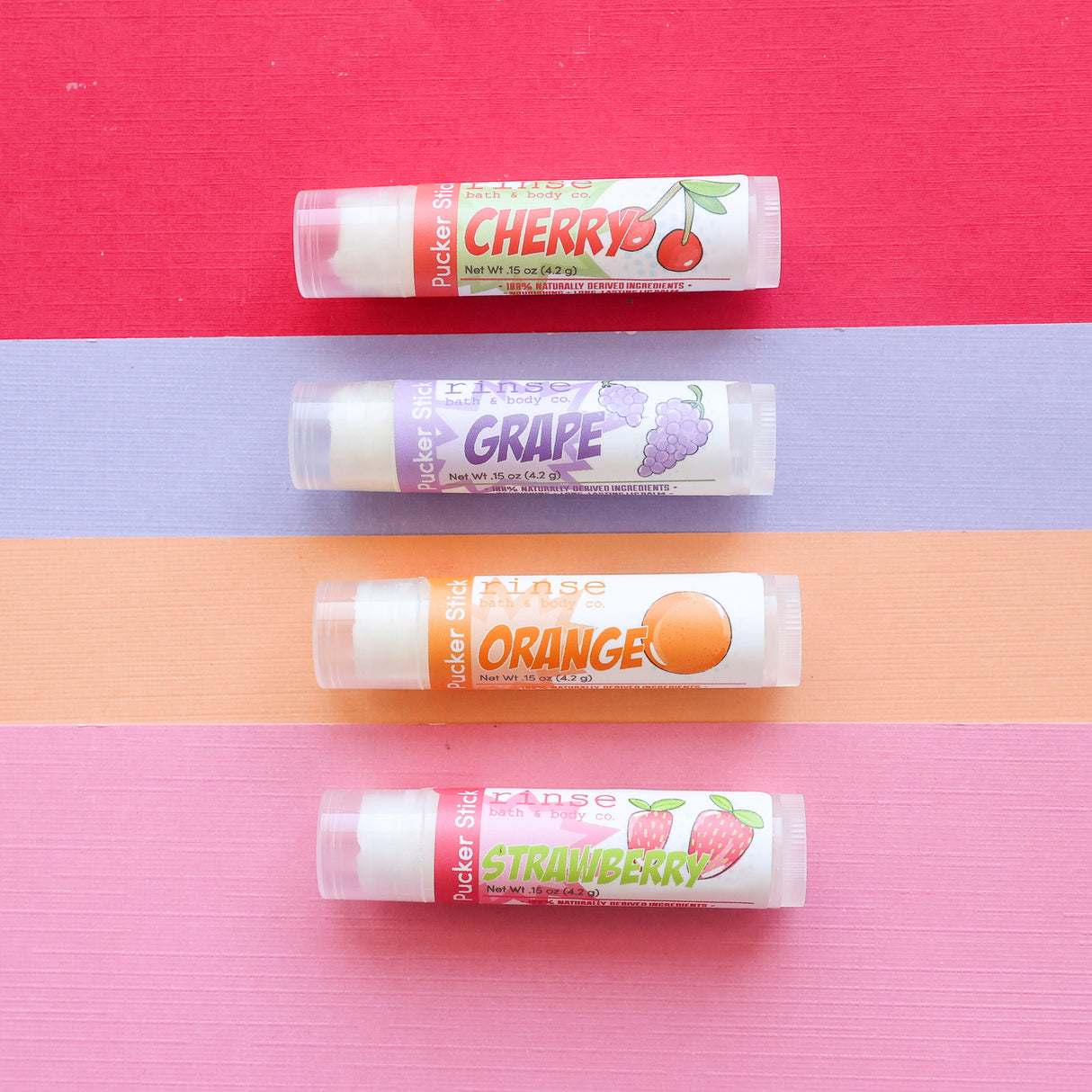 Rinse Orange Copy natural lip balm - long-lasting moisture - alternate angle