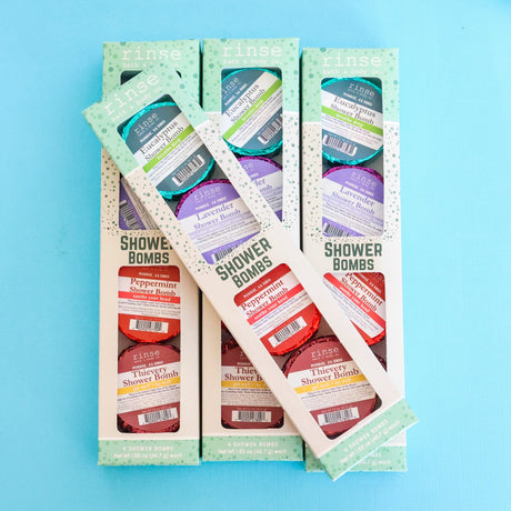 Rinse Bulk 60 Pack aromatherapy shower steamer - spa-like shower experience - detail view