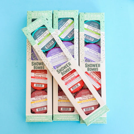 Rinse Bulk 60 Pack aromatherapy shower steamer - spa-like shower experience - detail view