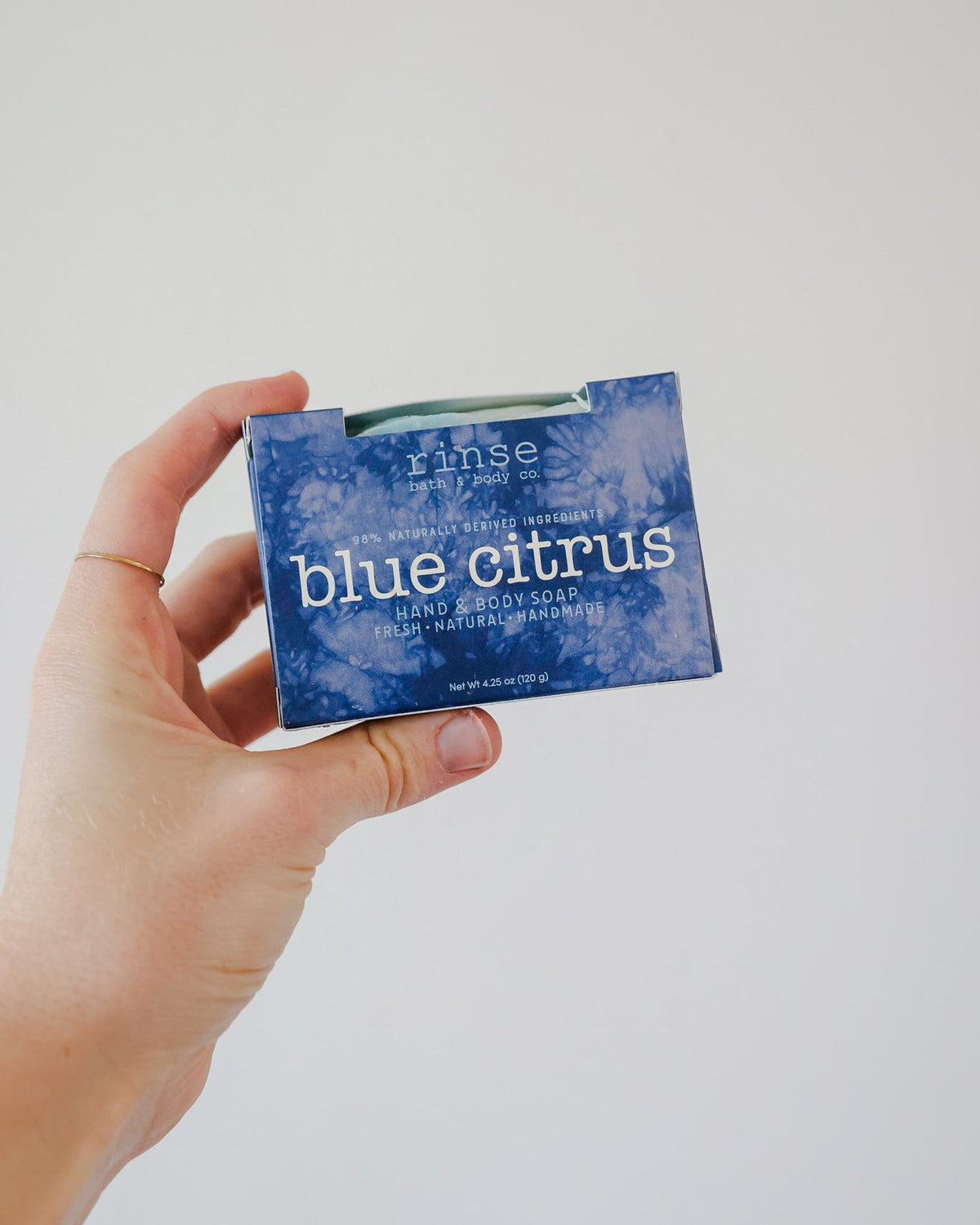 Mini Blue Citrus Soap Bar — lifestyle