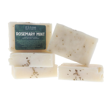 handmade natural bar soap in Rosemary Mint by Rinse Bath & Body