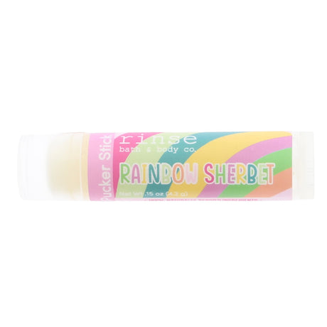 Handmade Rainbow Sherbet natural lip balm - naturally derived