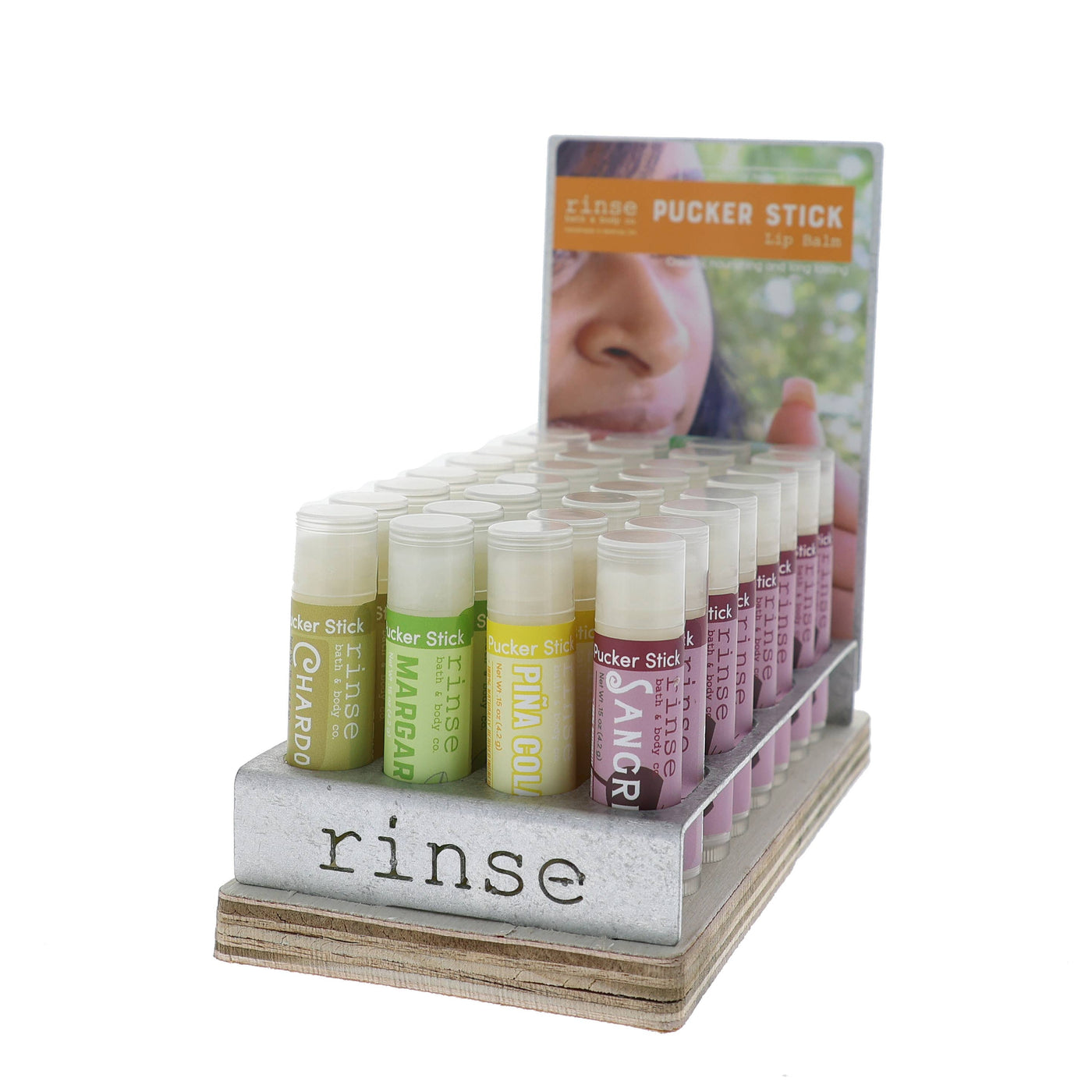 Cocktail Lip Balm Retail Display | 36 Units | 4 Scents