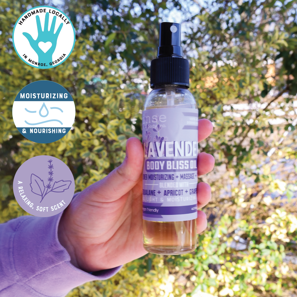 Natural Body Oil (Body Bliss) Lavender | Moisturizing | Rinse