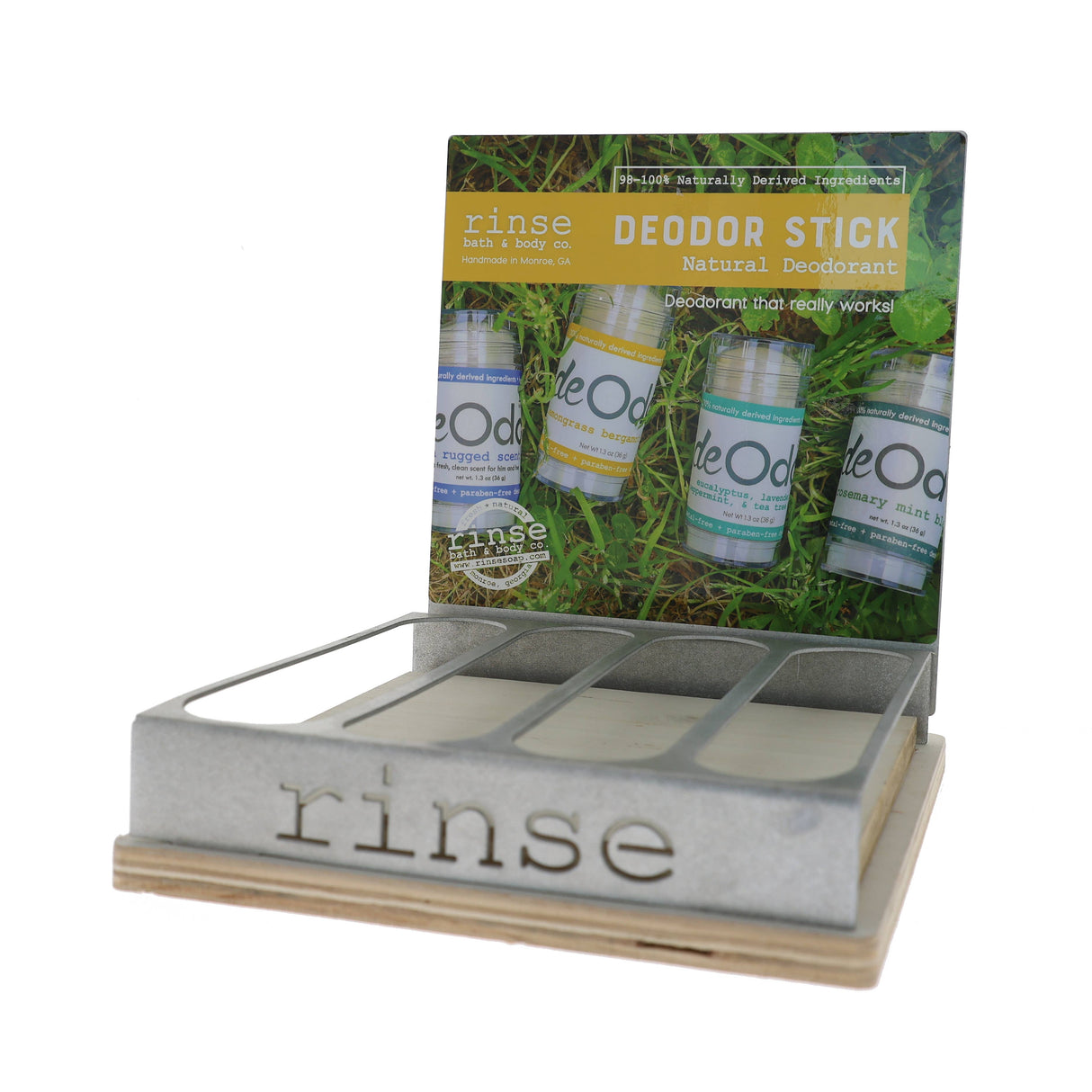 DeOdor Natural Deodorant Stick Display