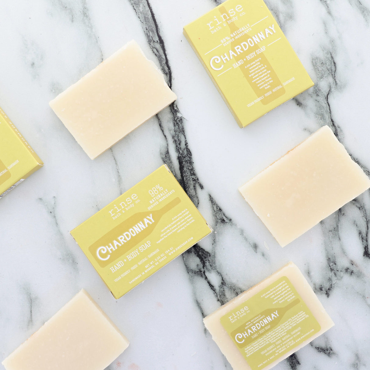 handmade natural bar soap in Chardonnay by Rinse Bath & Body - detail view