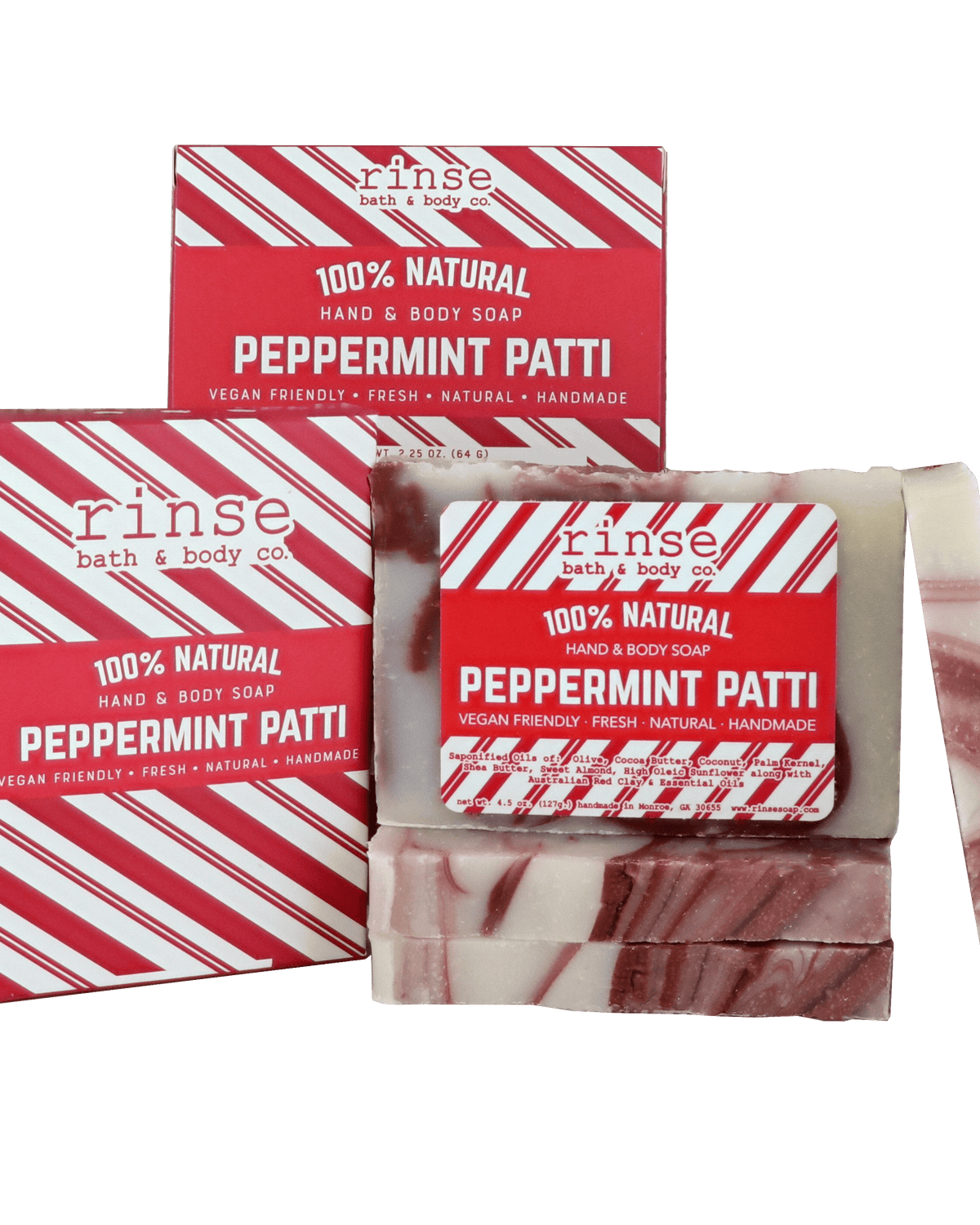Natural handmade natural bar soap | Peppermint Patti | Rinse Bath & Body Co.
