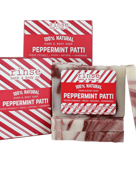 Natural handmade natural bar soap | Peppermint Patti | Rinse Bath & Body Co.