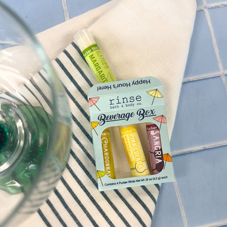 Rinse Beverage natural lip balm - long-lasting moisture - detail view