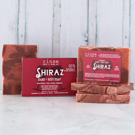 Handmade Shiraz handmade natural bar soap - naturally derived - detail view