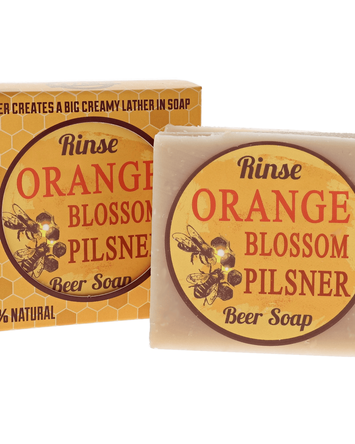 Rinse Orange Blossom Pilsner Soap - moisturizing and gentle
