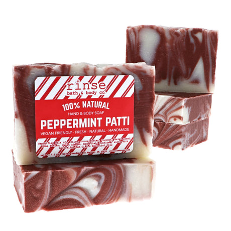 Peppermint Patti handmade natural bar soap from Rinse - paraben-free since 2003