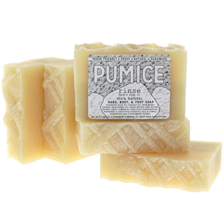 Rinse Pumice handmade natural bar soap - moisturizing and gentle