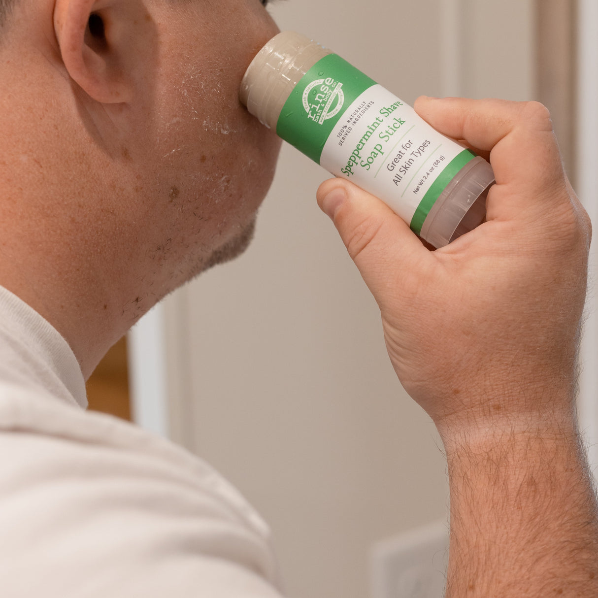 Handmade Spearmint natural bath & body product - naturally derived - lifestyle shot