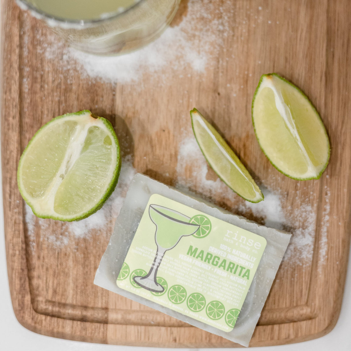 Natural handmade natural bar soap | Margarita | Rinse Bath & Body Co. - lifestyle shot
