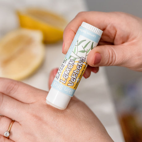 solid lotion stick in Lemon Verbena by Rinse Bath & Body - alternate angle