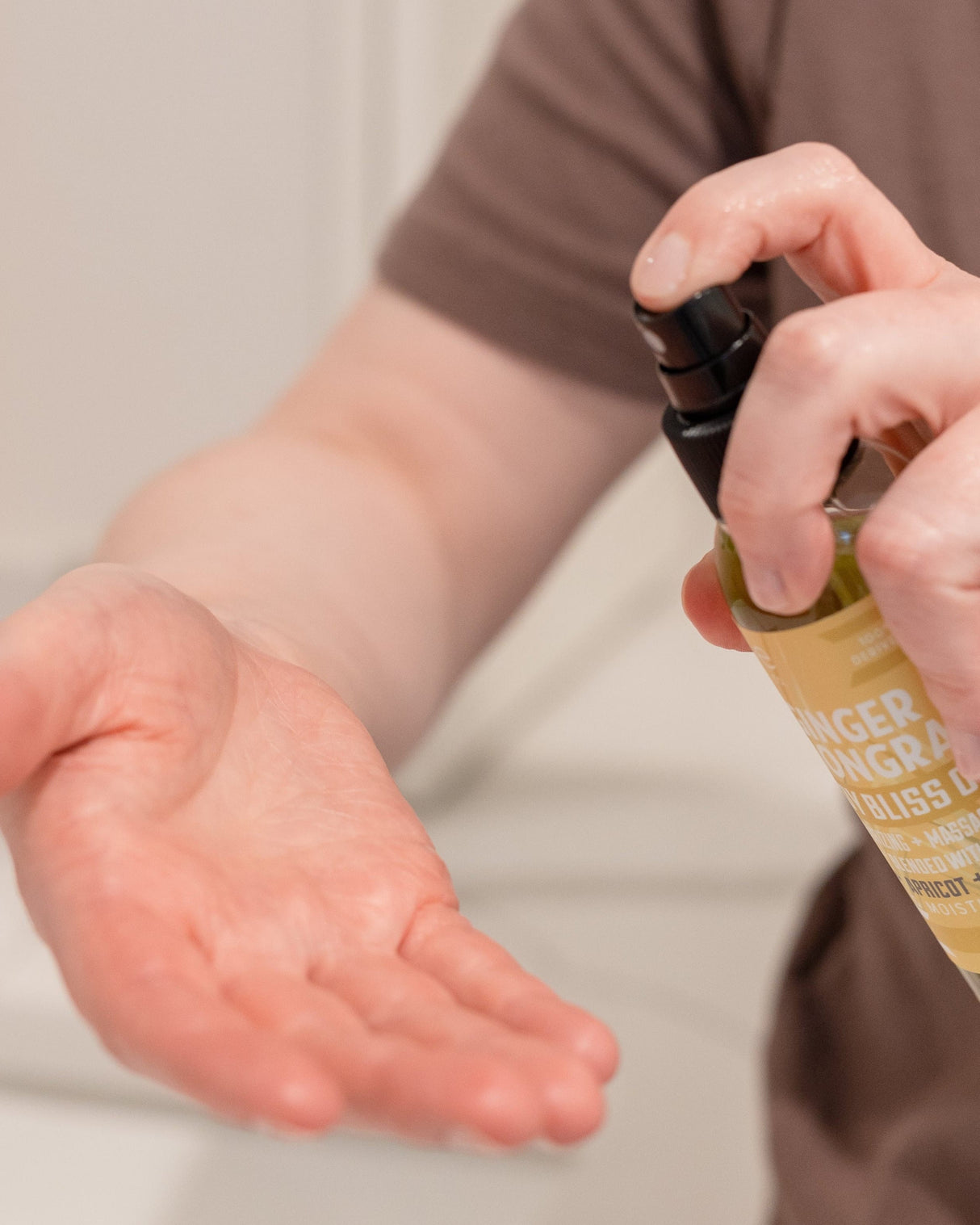 Ginger Lemongrass Body Bliss oil by Rinse Bath & Body