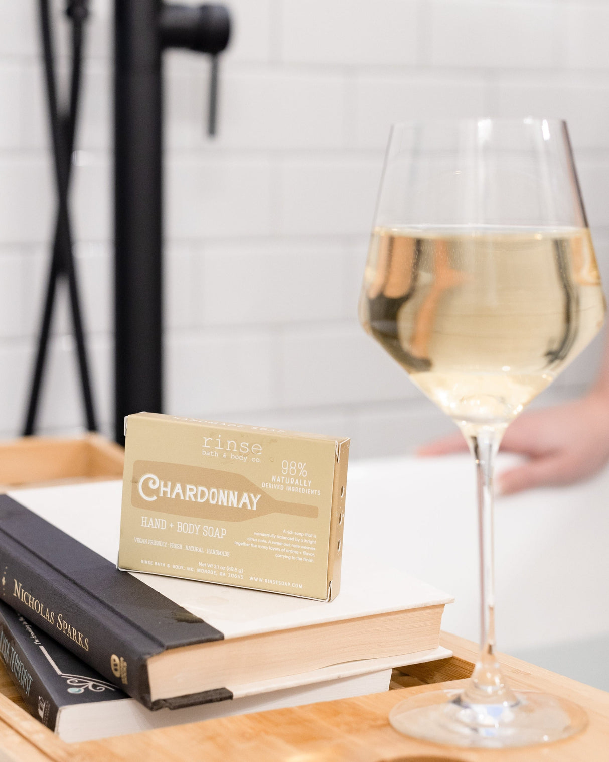 Chardonnay handmade natural bar soap by Rinse Bath & Body