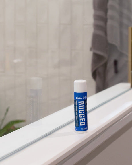 Handmade Rugged solid lotion stick - naturally derived - lifestyle shot