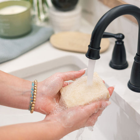 handmade natural bar soap in Casteel by Rinse Bath & Body - detail view