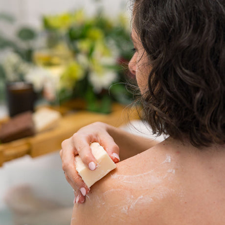 solid body conditioner bar in Original by Rinse Bath & Body - alternate angle