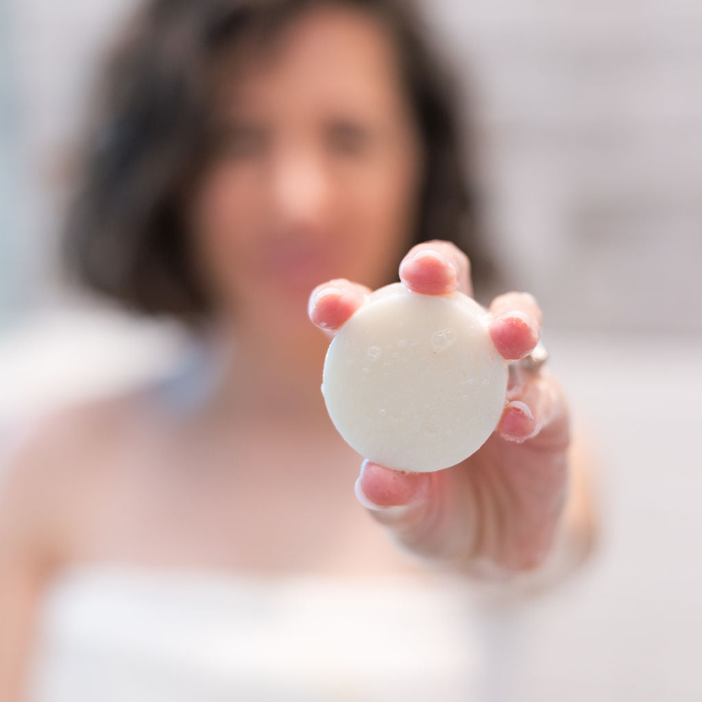 natural conditioner bar in Coffee Ginseng by Rinse Bath & Body - detail view