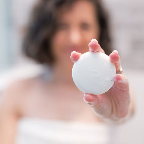 Handmade Unscented Sulfate Free Shampoo Bar natural shampoo bar - naturally derived - alternate angle