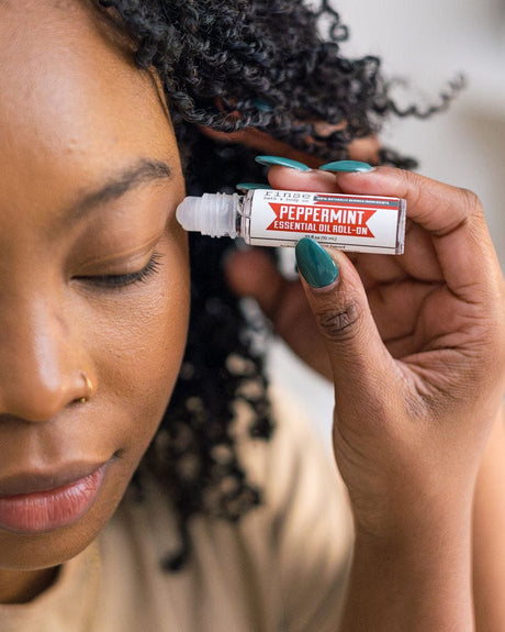 Peppermint essential oil roll-on by Rinse Bath & Body