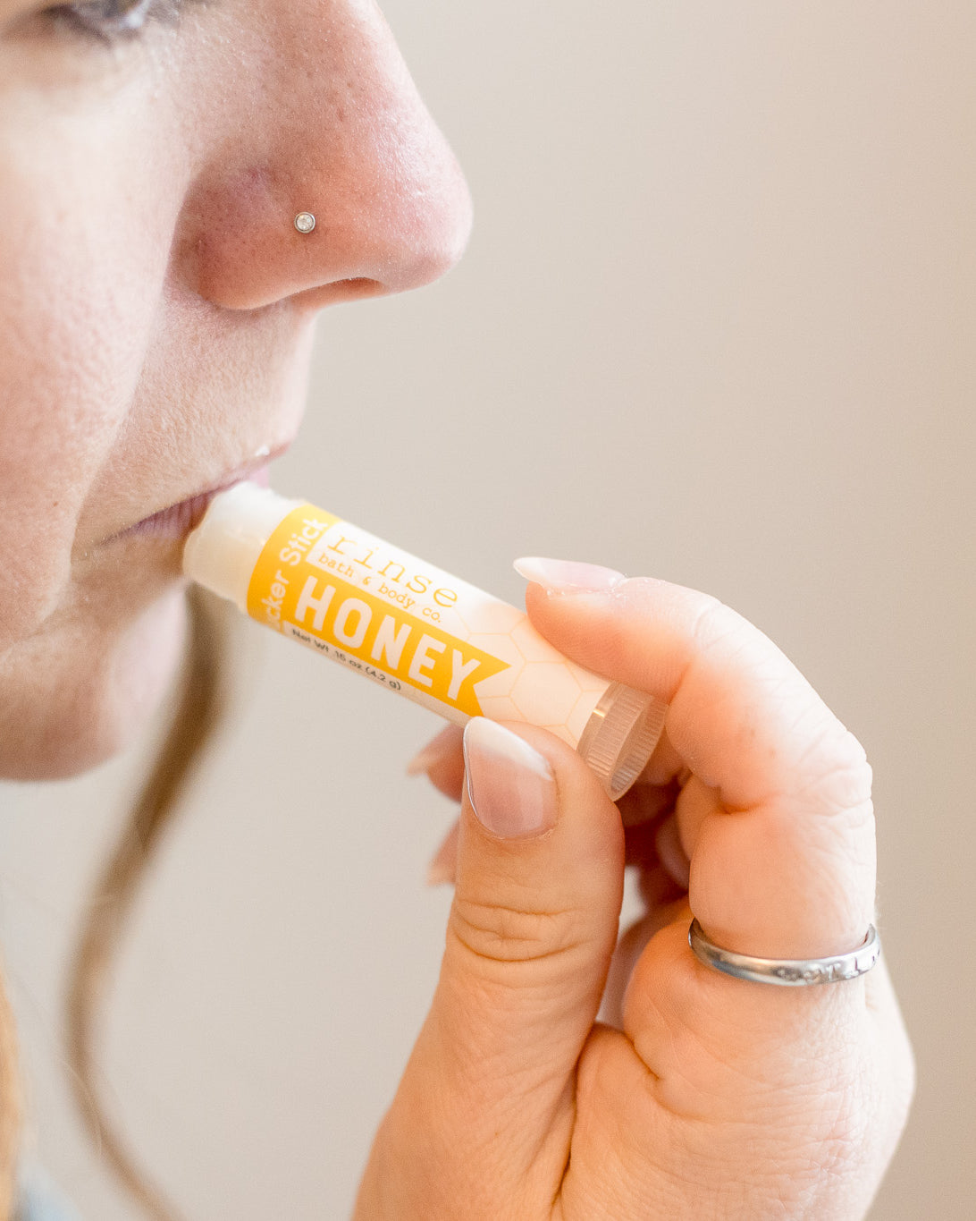 Almond & Honey Pucker & Skin Stick Bundle — in-use