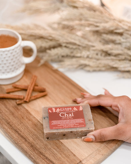 Tea Party soap gift box, three bars