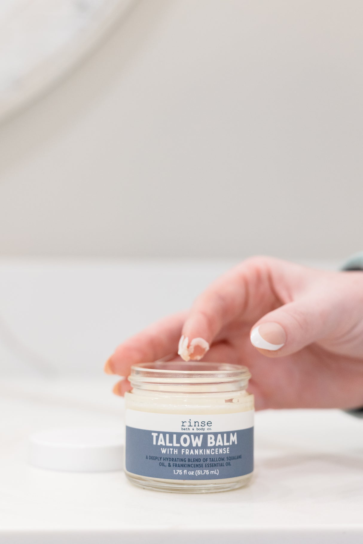 Grass-Fed Lavender Tallow Balm — in-use
