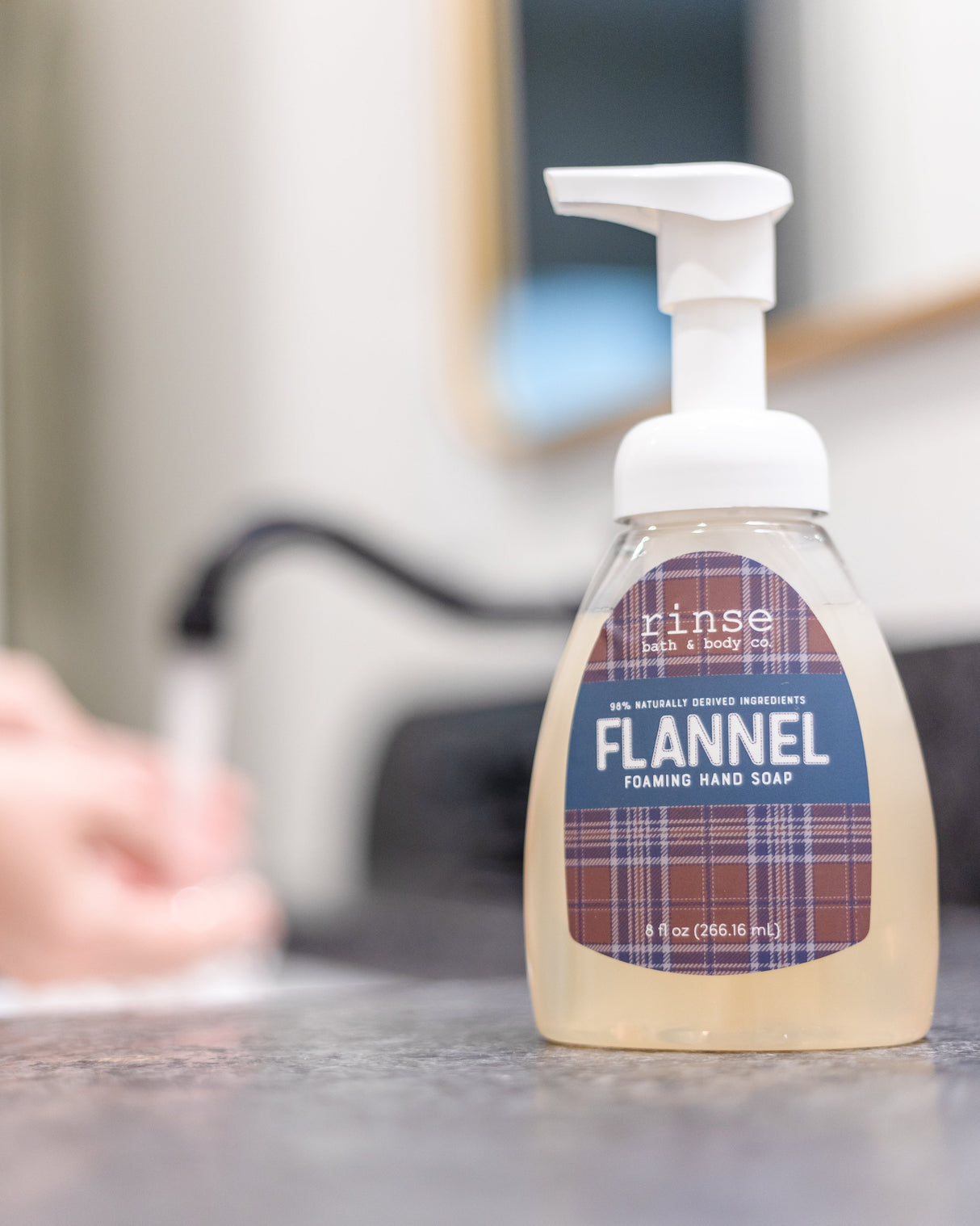 Flannel foaming hand soap concentrate by Rinse Bath & Body