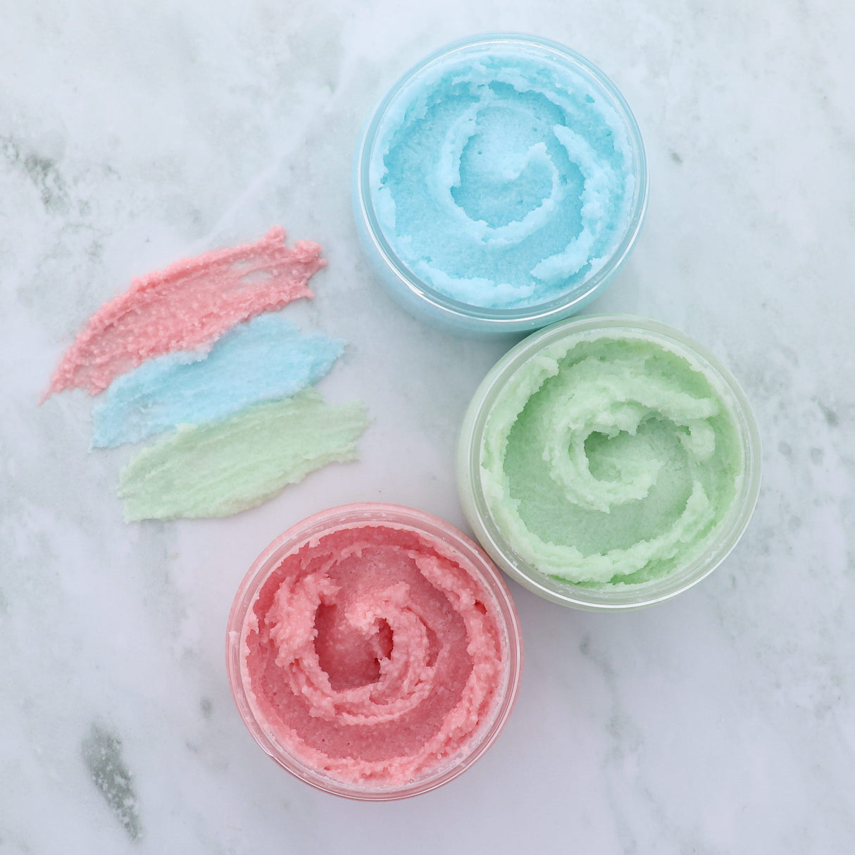 natural sugar scrub in Blue Hawaiian by Rinse Bath & Body - detail view