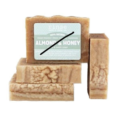 Almond Honey handmade natural bar soap from Rinse - paraben-free since 2003