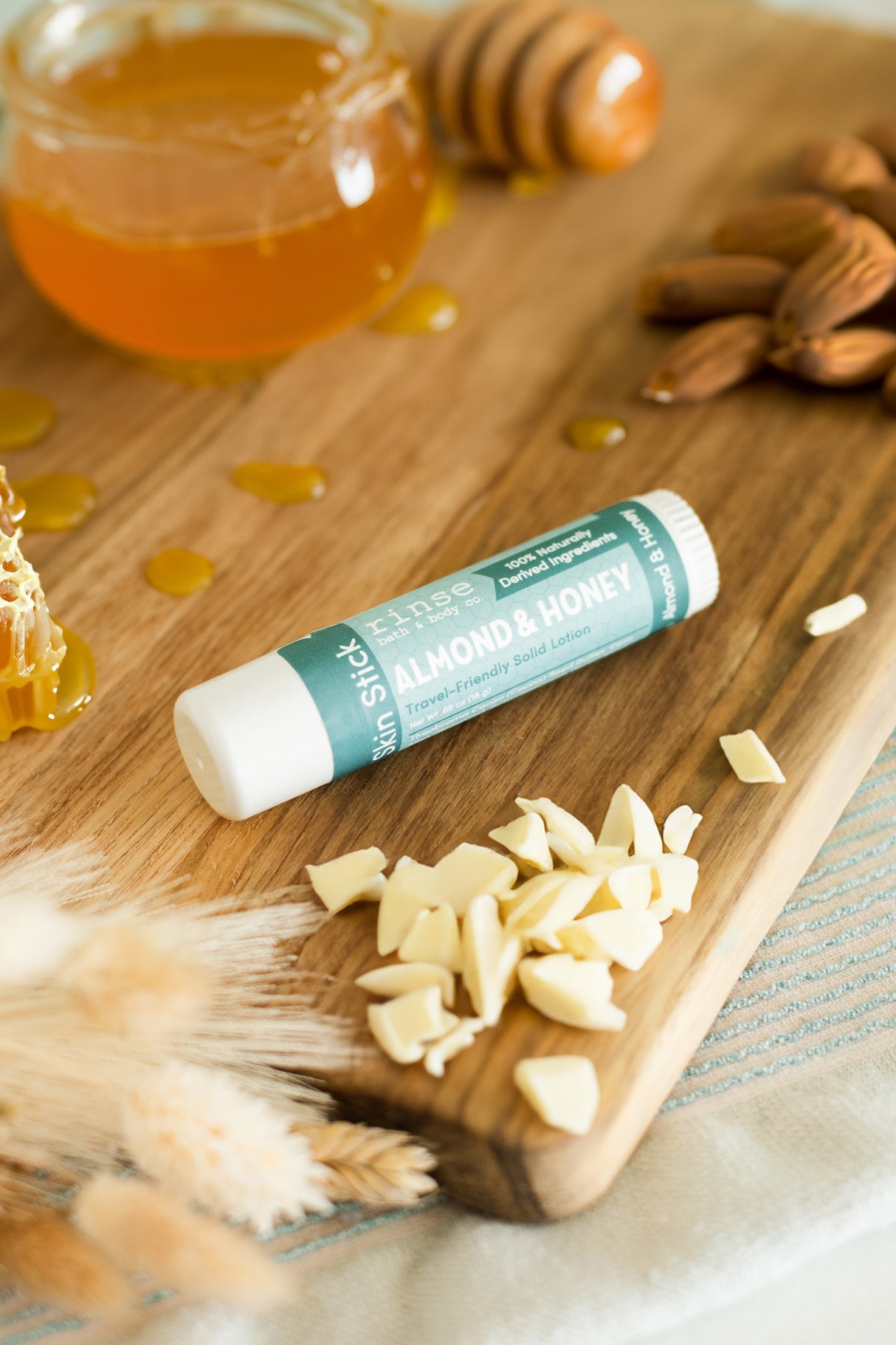 Almond & Honey Soap + Skin Stick Box — lifestyle