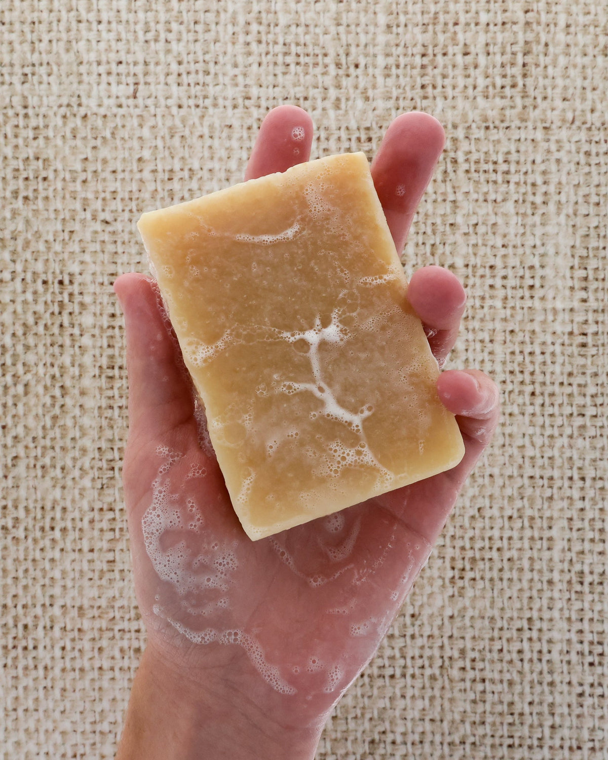 Almond & Honey Soap + Skin Stick Box — in-use
