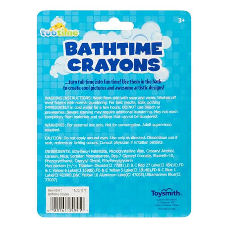 Bath Time Crayons - Bath Toy - alternate angle