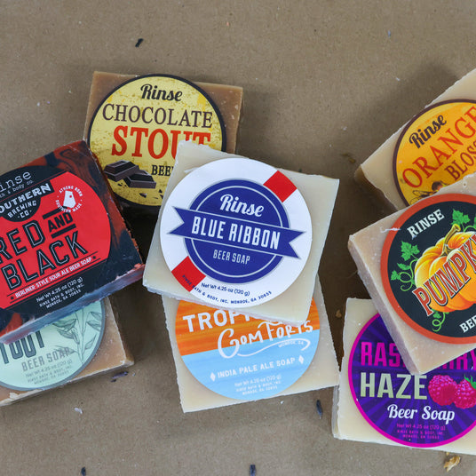 Rinse beer soaps