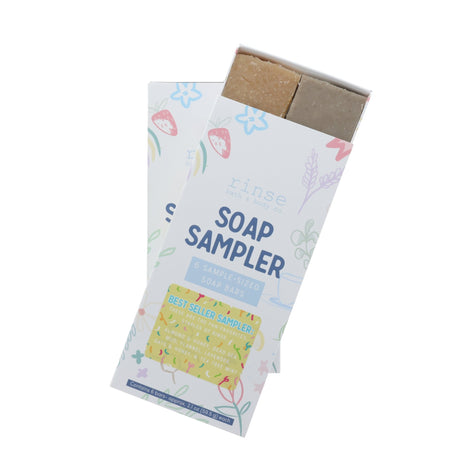 Best Sellers handmade natural bar soap from Rinse - paraben-free since 2003 - detail view