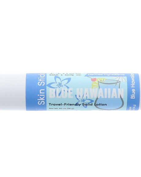 Blue Hawaiian Skin Stick — travel-friendly solid lotion in a twist-up tube. Rinse Bath & Body Co.