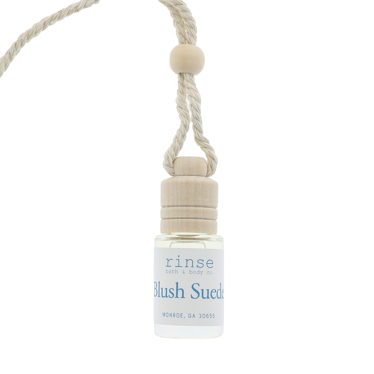 Handmade Blush Suede natural car air freshener - naturally derived