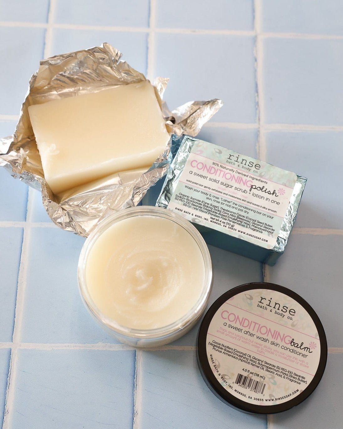 Handmade Original solid body conditioner bar - naturally derived - detail view