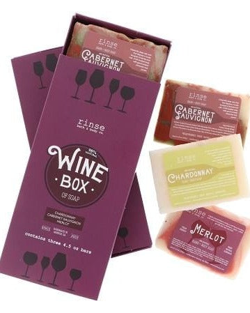 Wine Soap Gift Set (3 Bars) — 4:5 product frame, Rinse Bath & Body Co.