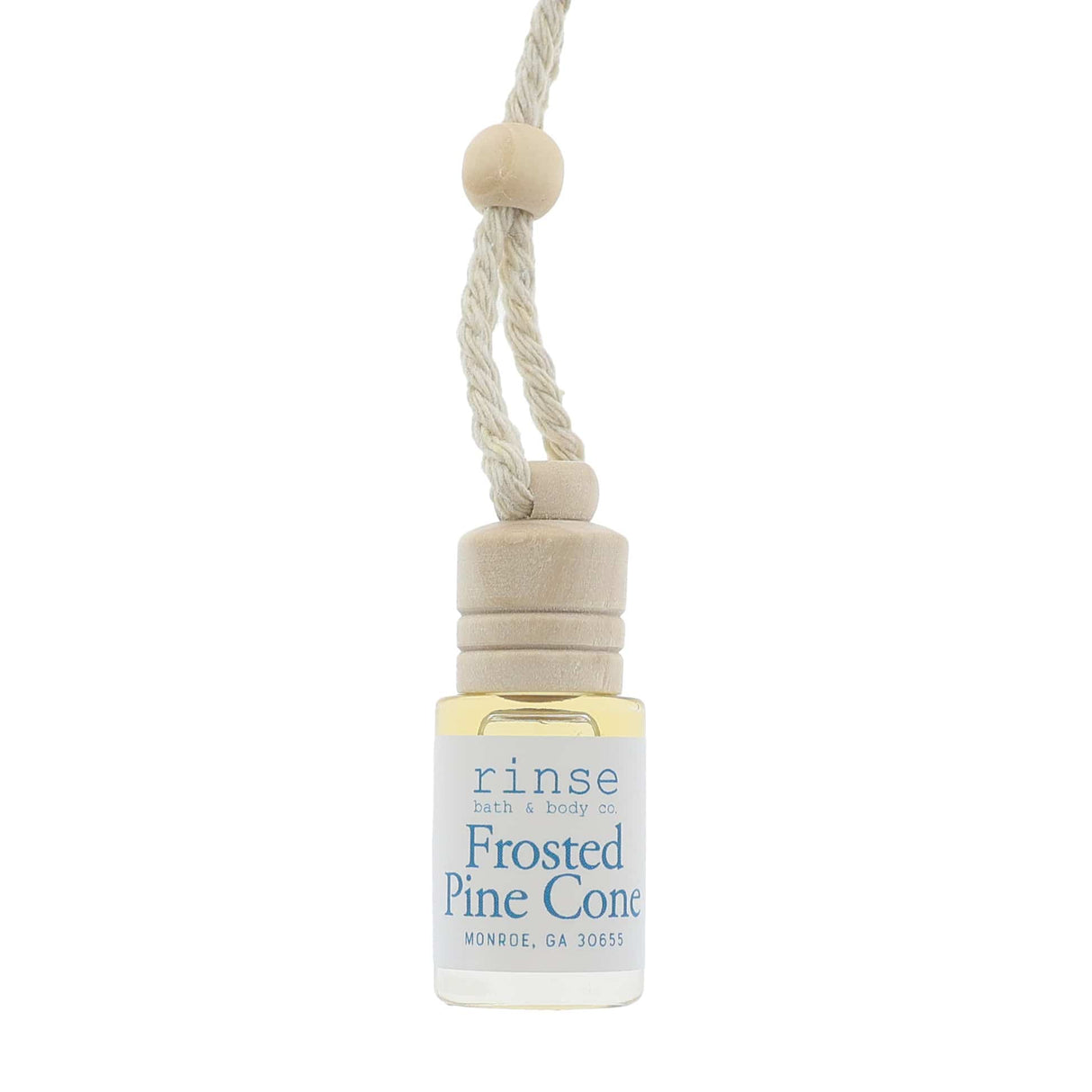 Handmade Frosted Pine Cone natural car air freshener - naturally derived