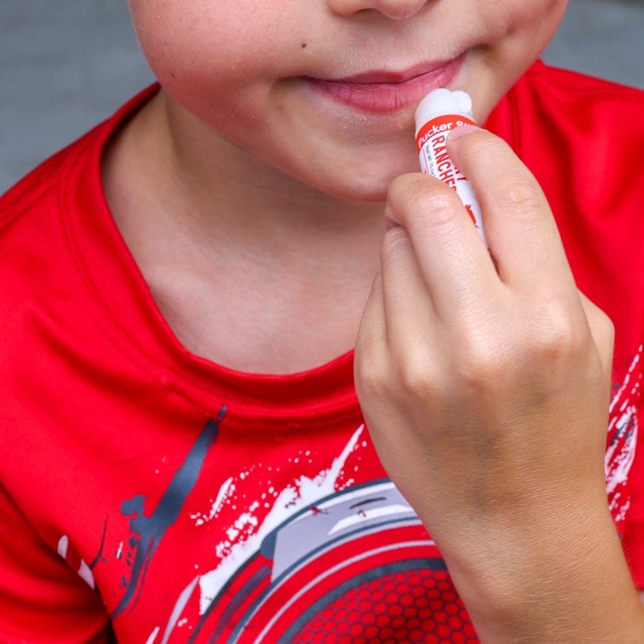 Natural natural lip balm | Cherry Rancher | Rinse Bath & Body Co. - detail view
