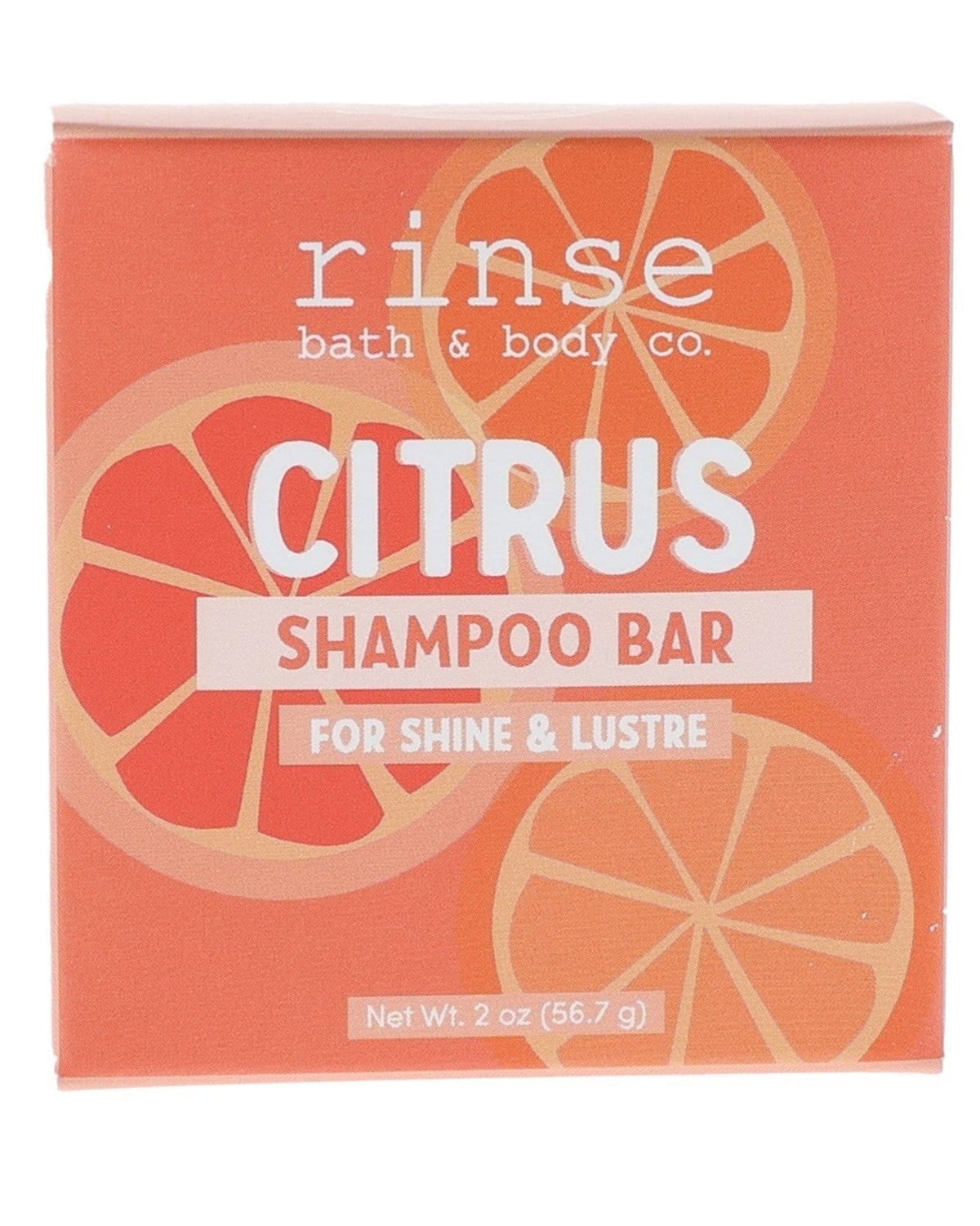 Citrus natural shampoo bar from Rinse - eco-friendly hair care