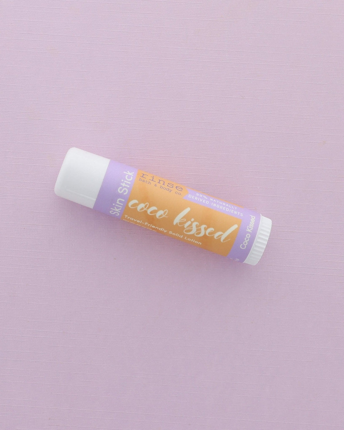 Coco Kissed solid lotion stick from Rinse - concentrated moisture bar - lifestyle shot