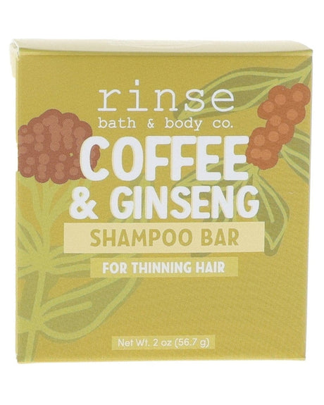 Rinse Coffee Ginseng natural shampoo bar - sulfate-free cleansing