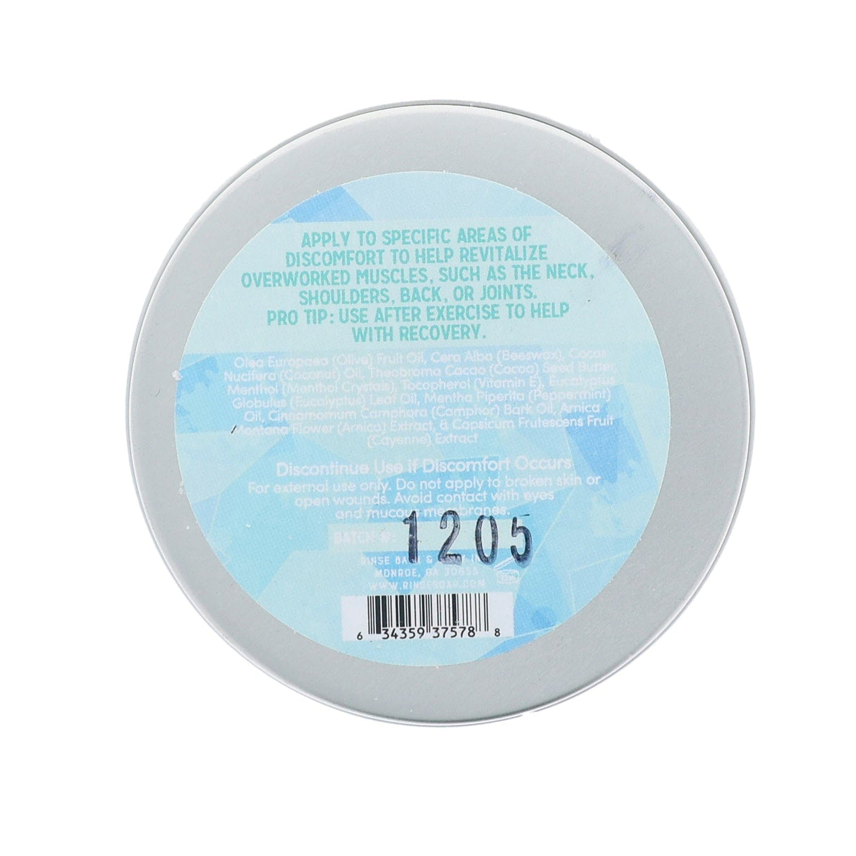 natural healing salve in Natural Pain Relief by Rinse Bath & Body - detail view