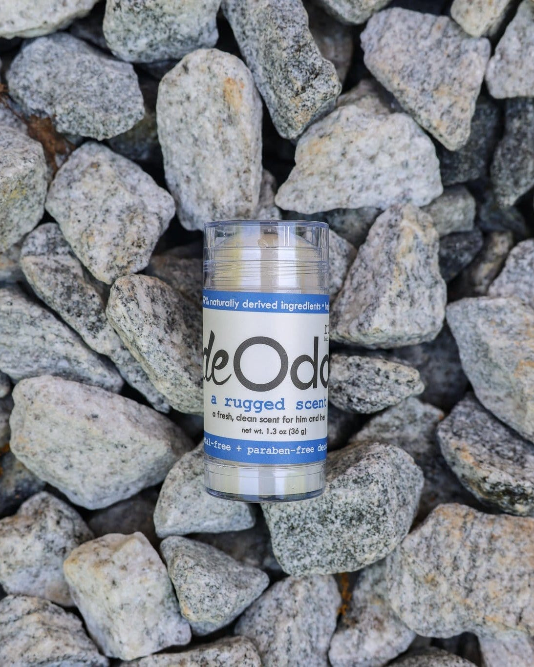 aluminum-free natural deodorant in Rugged by Rinse Bath & Body - detail view